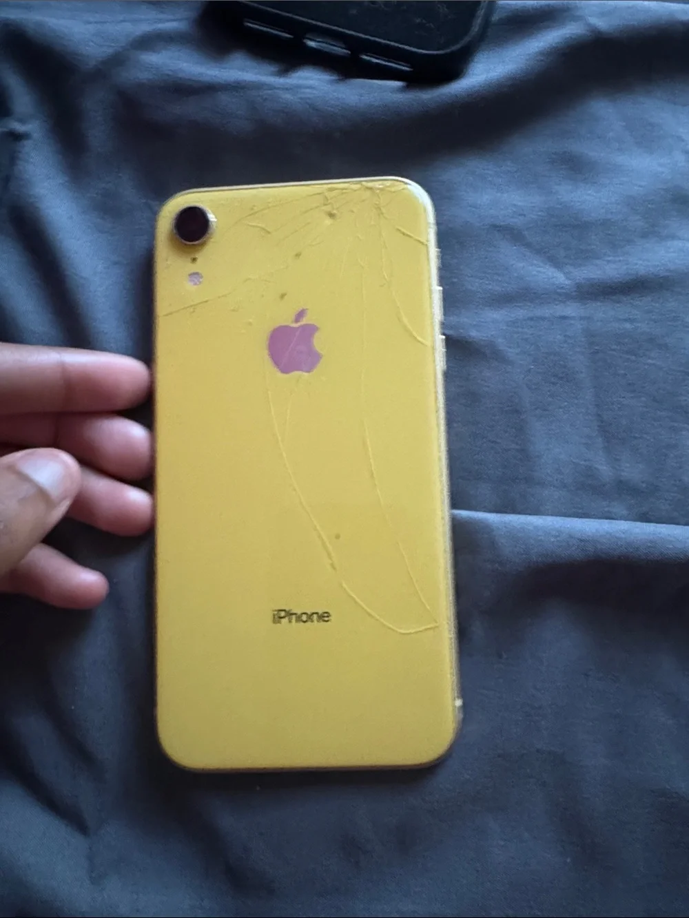 Apple Black Smartphone with Black Case